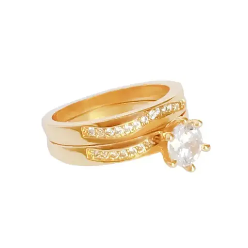 [312128] ALIANZA PAVÉ, ACERO DORADO