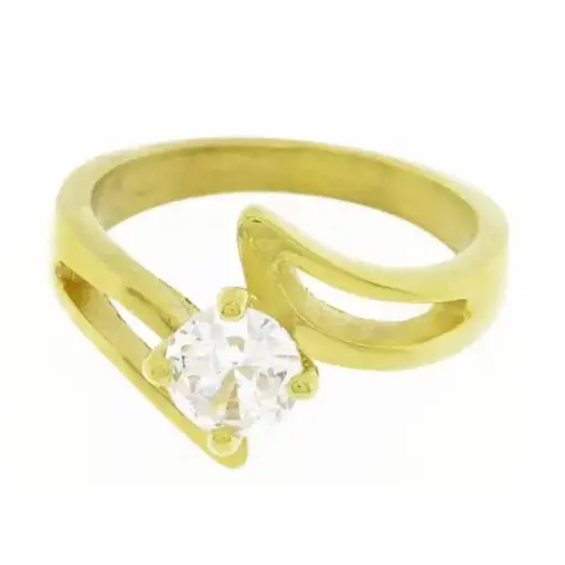 [312138] SOLITARIO ACERO DORADO