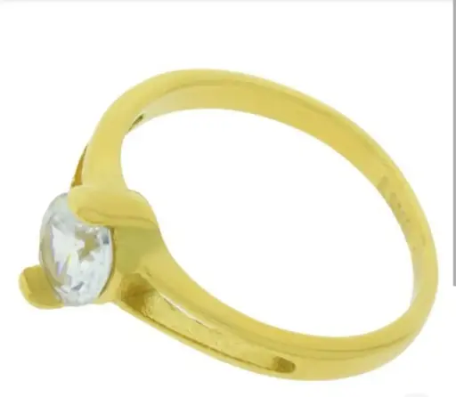 [312140] SOLITARIO REDONDO, ACERO DORADO