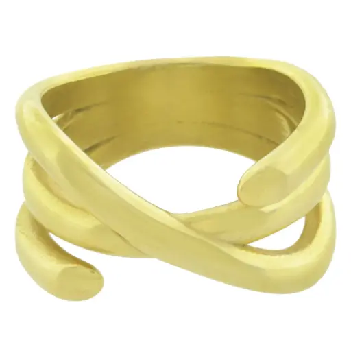 [314041] AN LINEAS CRUZADAS, ACERO DORADO