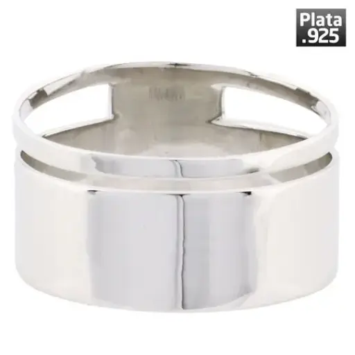 [211006] AN LINEA LASER, PLATA .925 RODIZADA