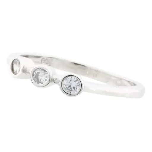 [212119] AN 3 PIEDRAS, PLATA .925