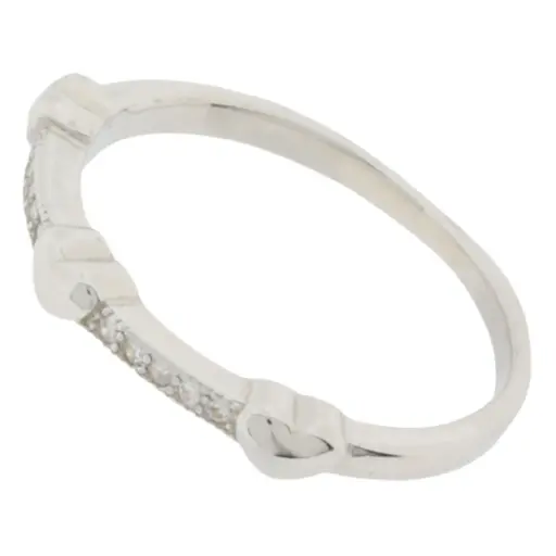 [212167] AN. TRES CORAZONES MINI, PLATA .925 RODIZADA