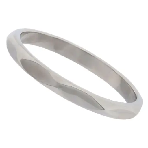 [212170] ARGOLLA FACETADA, PLATA .925 RODIZADA