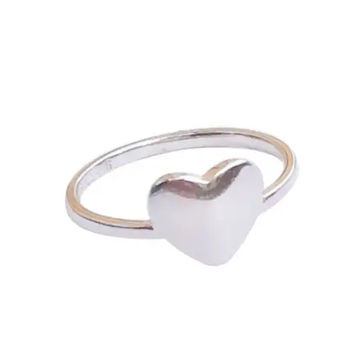 [212173] AN. CORAZON LISO, PLATA RODIZADA