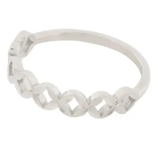 [212226] AN ROMBOS CALADOS, PLATA RODIZADA