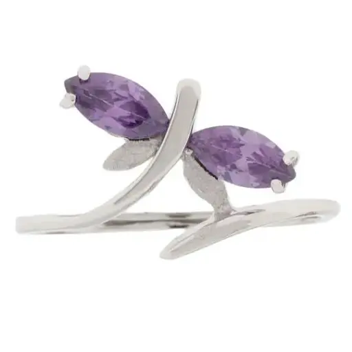 [214011] AN LIBELULA PIEDRA MORADA, PLATA. 925