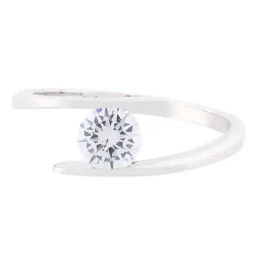 [214037] SOLITARIO DOS LINEAS, PLATA .925 CON BAÑO DE RODIO