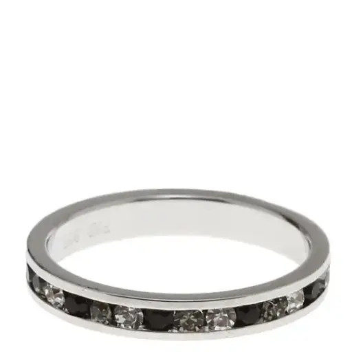 [7502247918870] CASCB6 ANILLO SENCILLO COMBINACION GRIS Y BLANCO