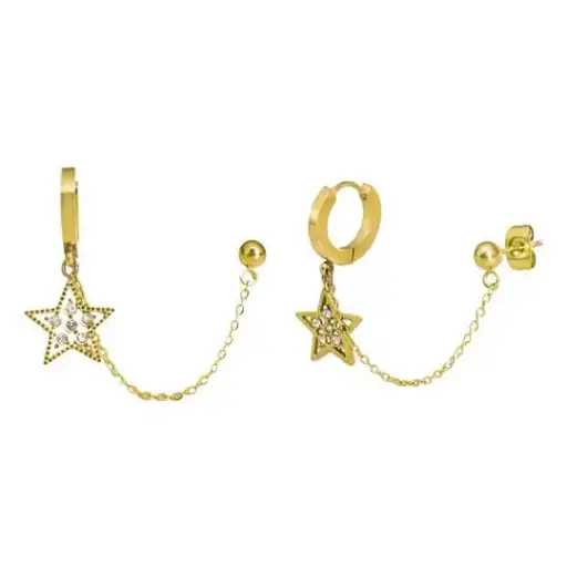 [322253] HG ESTRELLA CON CADENA, ACERO DORADO