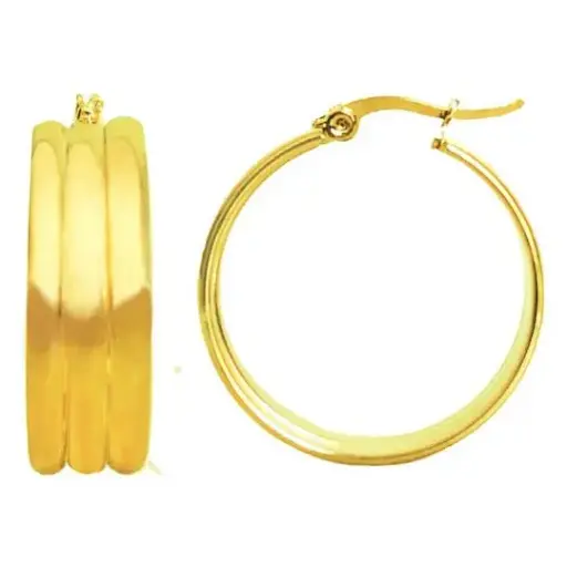 [322259] ARR TRES LINEAS LISAS, ACERO DORADO