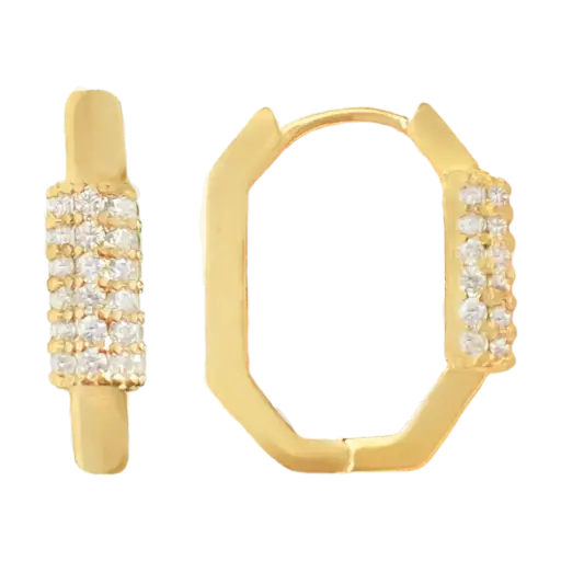 [322266] HG CUADRADO CIRCULOS ZIRCONIAS,  CHAPA