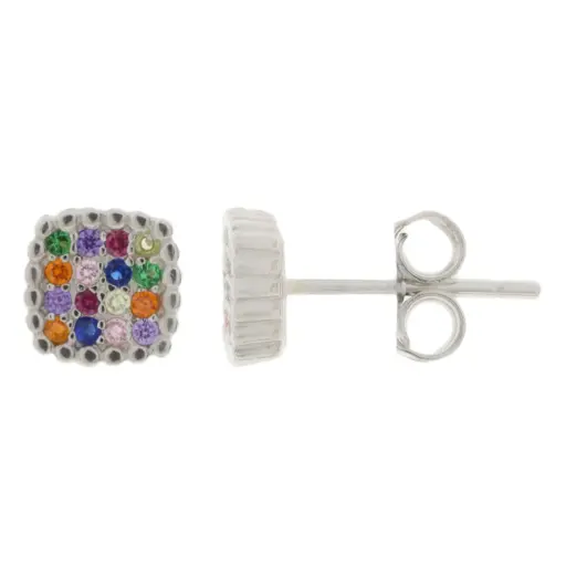 [222031] AR BISEL CUADRO COLORES PAVÉ