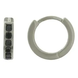 [222341] HUGGIES MITAD ZIRCONIAS NEGRAS