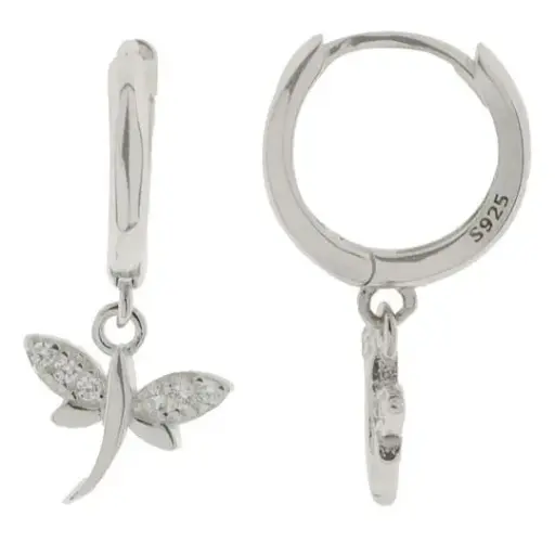 [222415] HUGS LIBELULAS, PLATA RODIZADA