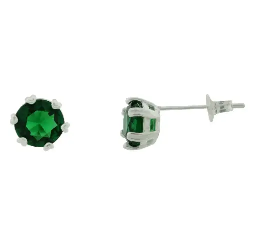 [224002*] AR ZIRCONIA VERDE, PLATA .925