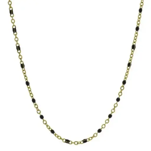 [382031] CADENA BOLITAS NEGRAS, ACERO