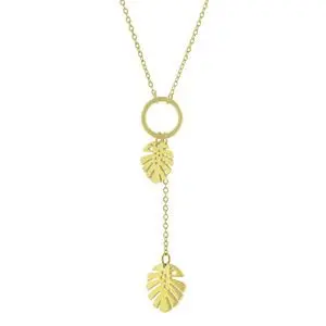 [332126] CORBATERO HOJITA, ACERO DORADO