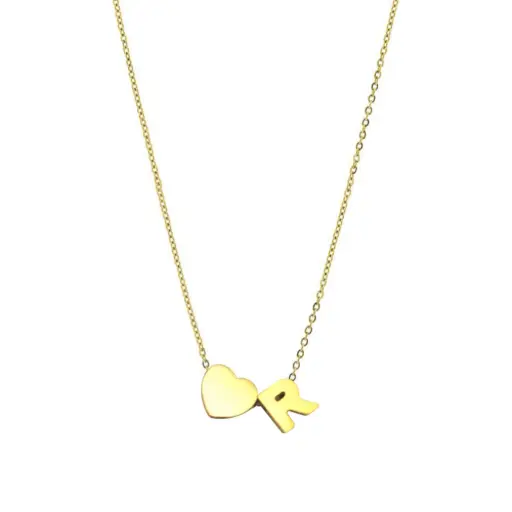 [332146] COLL CORAZÓN R, ACERO DORADO