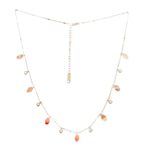 [332151] COLL MANITAS Y ZIRCONIAS, ACERO DORADO