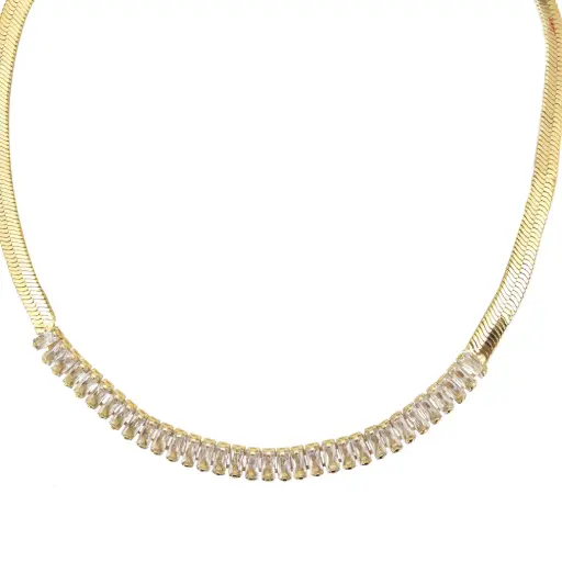 [336001] GARGANTILLA PLANCHADA CON BAGUETTES