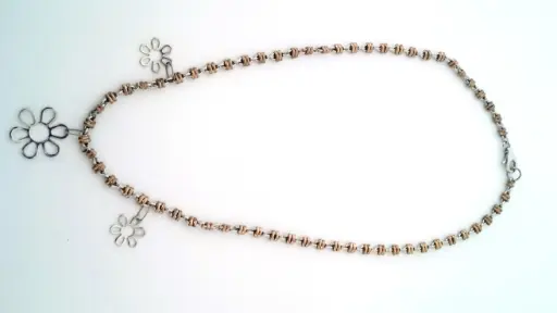 [7502247911833] AZAG083CL GARGANTILLA FLORES CALADAS AZAHARA ACERO