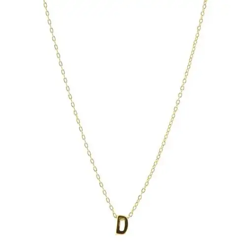 [433023] COLLAR CADENA LETRA D MINI, CHAPA