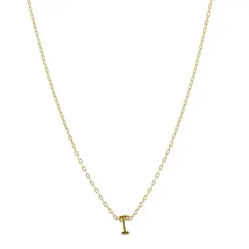 [433027] COLLAR CADENA LETRA I MINI, CHAPA