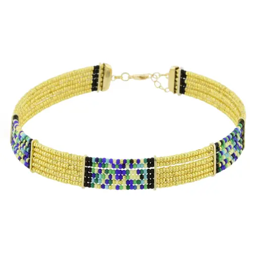 [531003] GARG CHAQUIRAS DORADAS Y AZULES