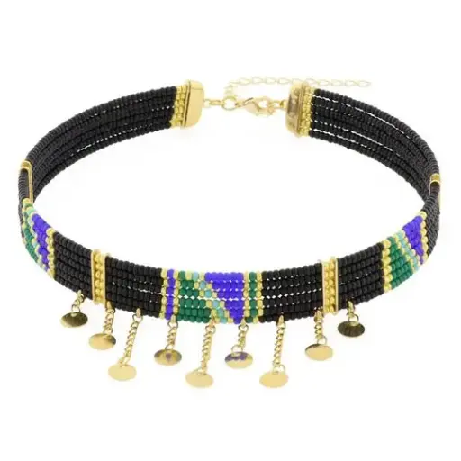 [531008] GARG CHAQUIRAS TRIANGULOS VERDES Y AZULES