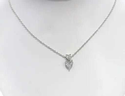 [232131] CO DOS CORAZONES CRISTAL, PLATA RODIZADA