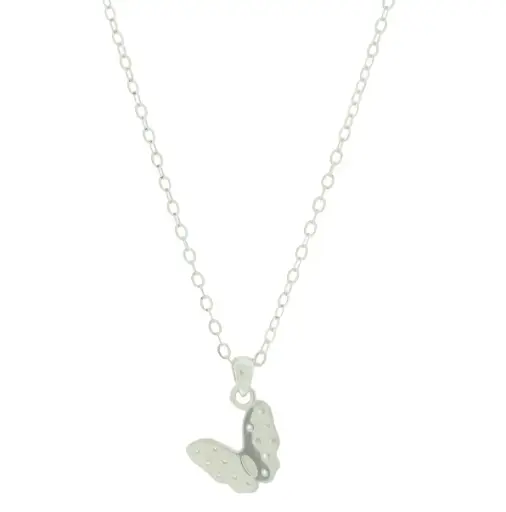 [232193] CO MARIPOSA CALADA PAVÉ, PLATA RODIZADA