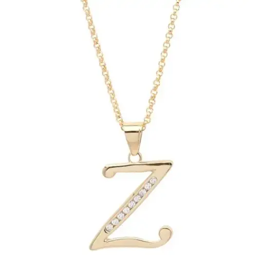 [431015] DIJE LETRA CON CIRCONIAS  Z