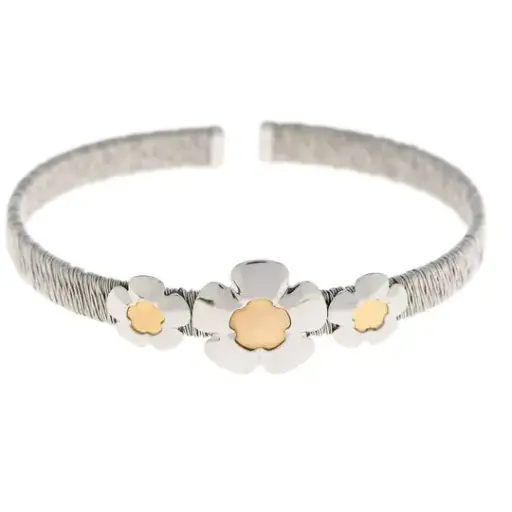 [351006] AZAG024PU PULS. FLOR GALLÓN, ACERO MALLA HILO