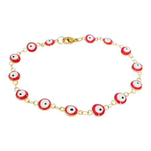 [352103] PUL. OJITOS ROJOS MED DORADA