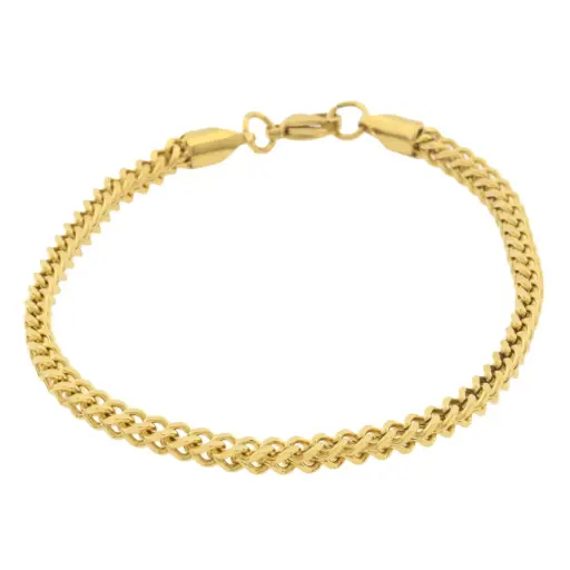 [352212] PULS. CADENA CUADRADA DORADA.