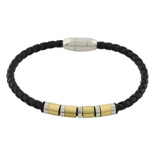 [352223] PULS. TRENZADA AROS BICOLOR