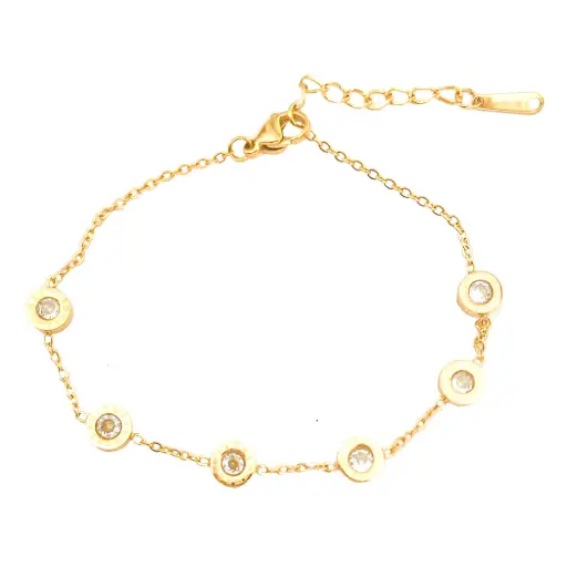 [352284] PULS CIRCULOS NUMEROS, ACERO DORADO