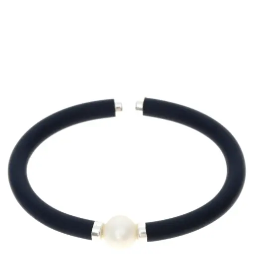 [7502247914544] AZCA-012PU PULS. CAUCHO AZUL MARINO PERLA CENTRAL DETALLES PLATA