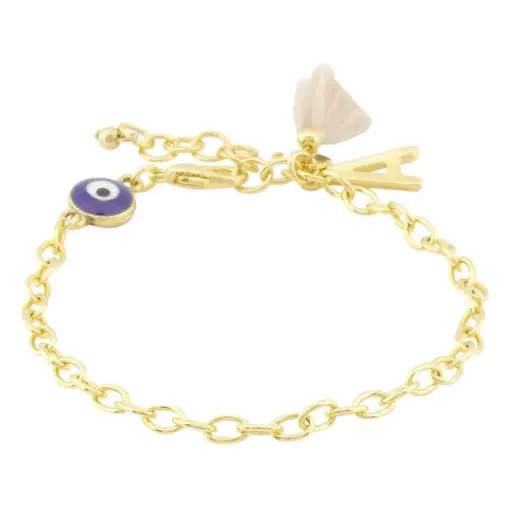 [443001] PULS. CADENA LETRA A Y OJITO, CHAPA