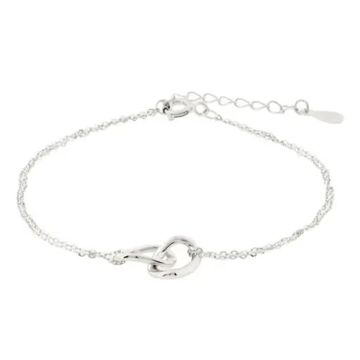 [242047] PULS DOS ESLABONES, PLATA .925 RODIZADA