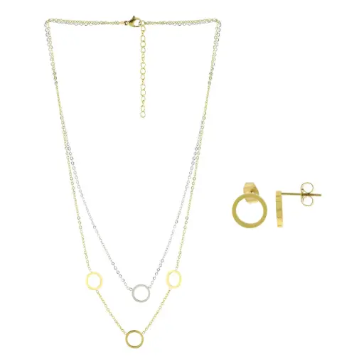 [372055] SET AROS BICOLOR, ACERO