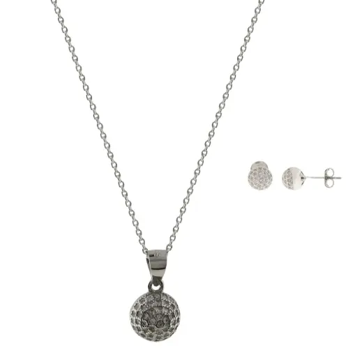 [252036] SET ESFERA PLATINADA